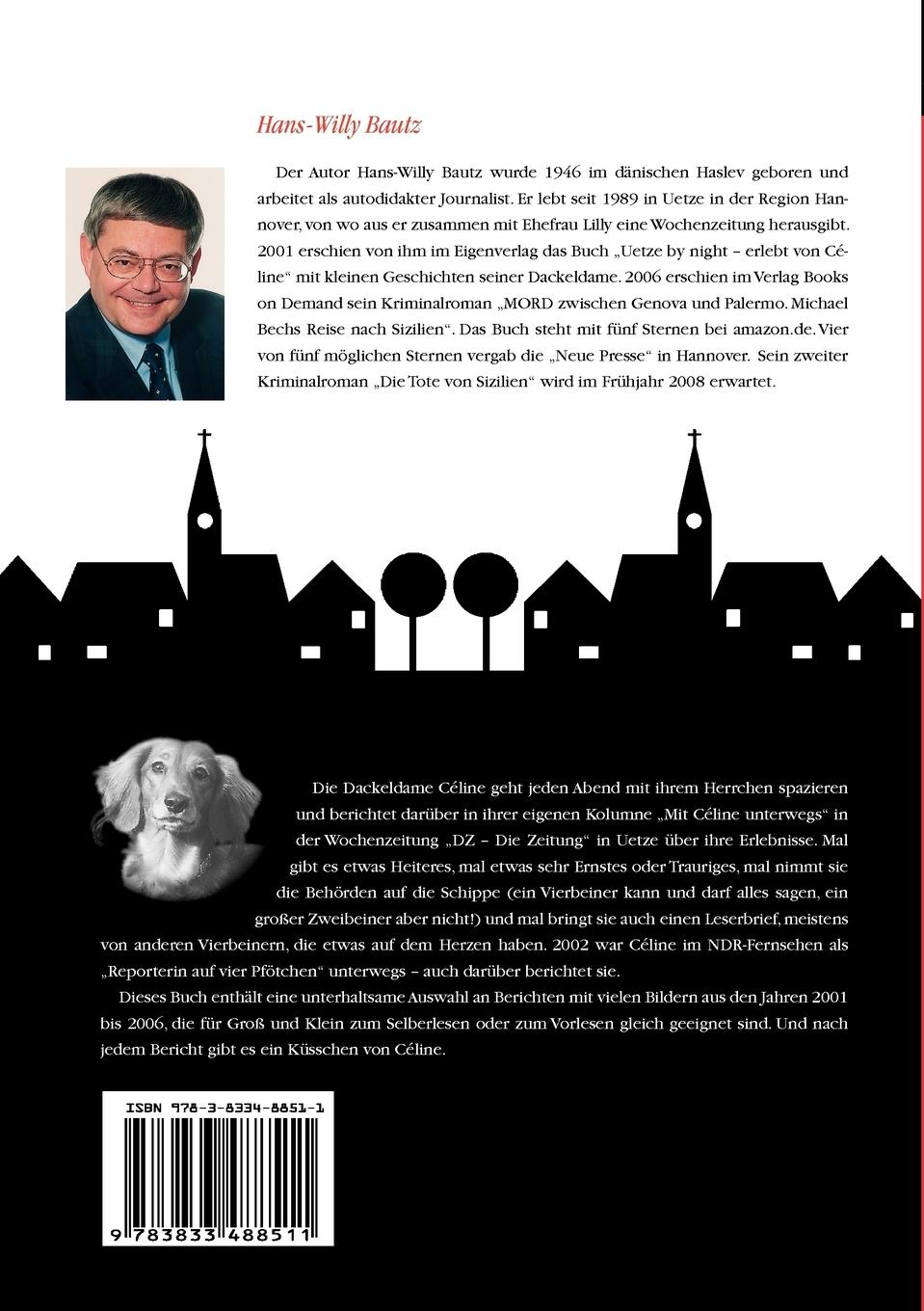 Rückseite: 9783833488511 | Mit Céline unterwegs | Erlebnisse einer Dackeldame | Hans-Willy Bautz
