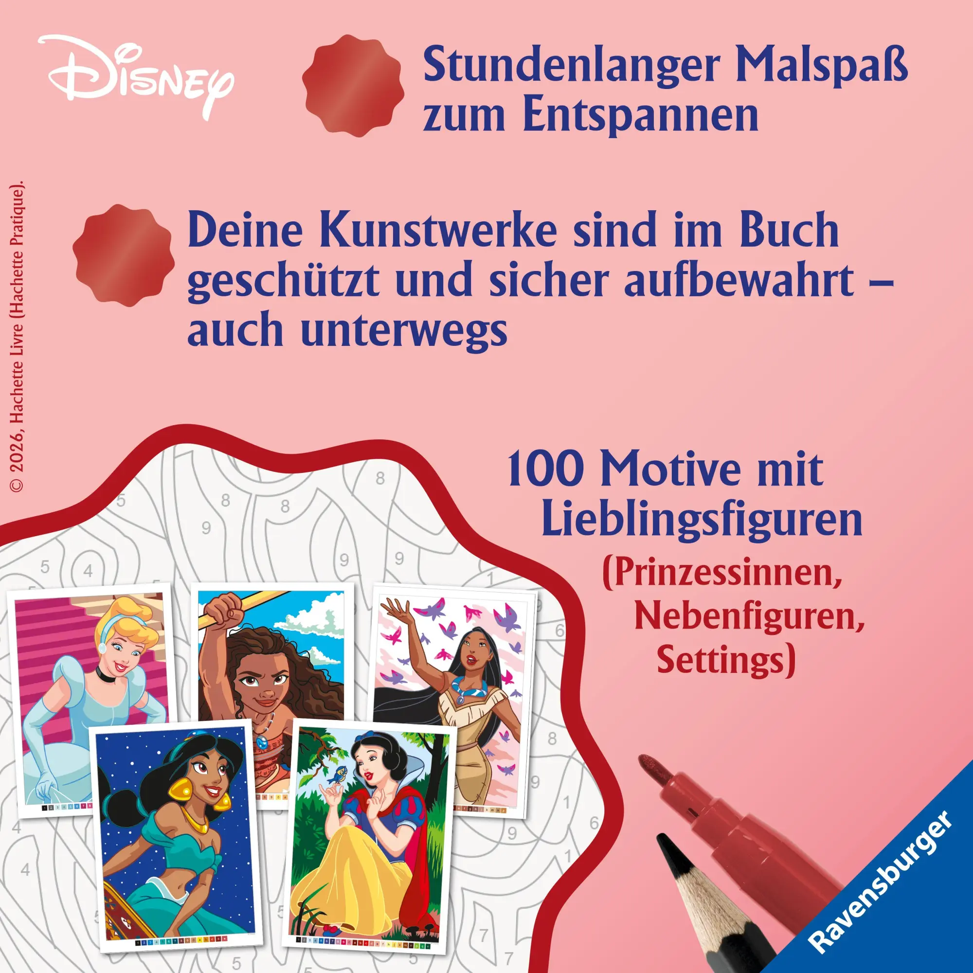 Bild: 9783473498611 | Disney Malen nach Zahlen - Prinzessinnen | Jérémy Mariez | Taschenbuch