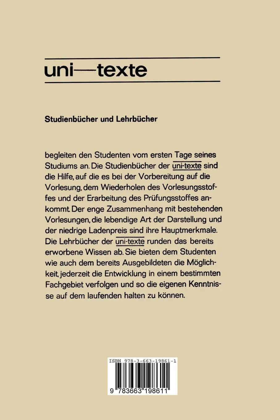 Rückseite: 9783663198611 | Physikalische Grundlagen der Hochfrequenztechnik | Erwin Meyer | Buch