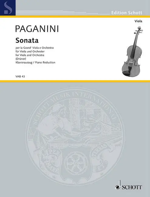 Cover: 9783795798611 | Sonata Per La Grand Viola (Druener) | Niccolò Paganini | Buch | 1983
