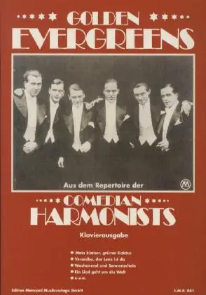Cover: 9790501638611 | Golden Evergreens, Comedian Harmonists, Klavierausgabe | Harmonists