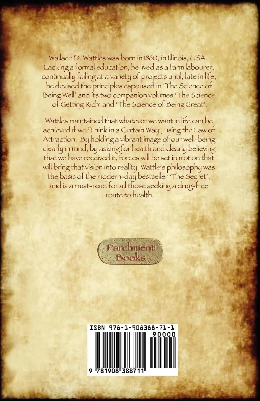 Rückseite: 9781908388711 | The Science of Being Well (Aziloth Books) | Wallace D. Wattles | Buch