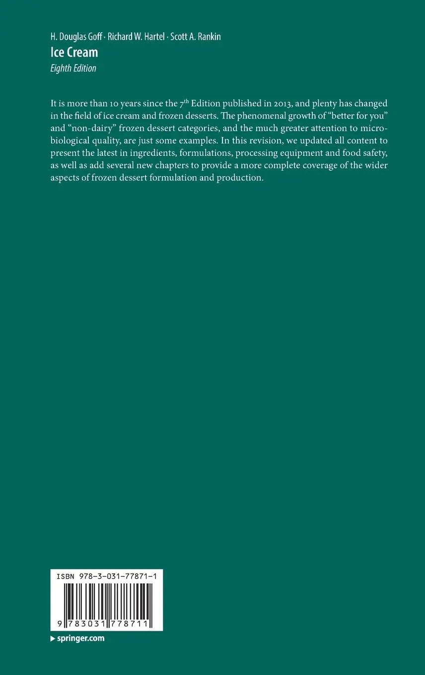 Rückseite: 9783031778711 | Ice Cream | H. Douglas Goff (u. a.) | Buch | xiv | Englisch | 2025