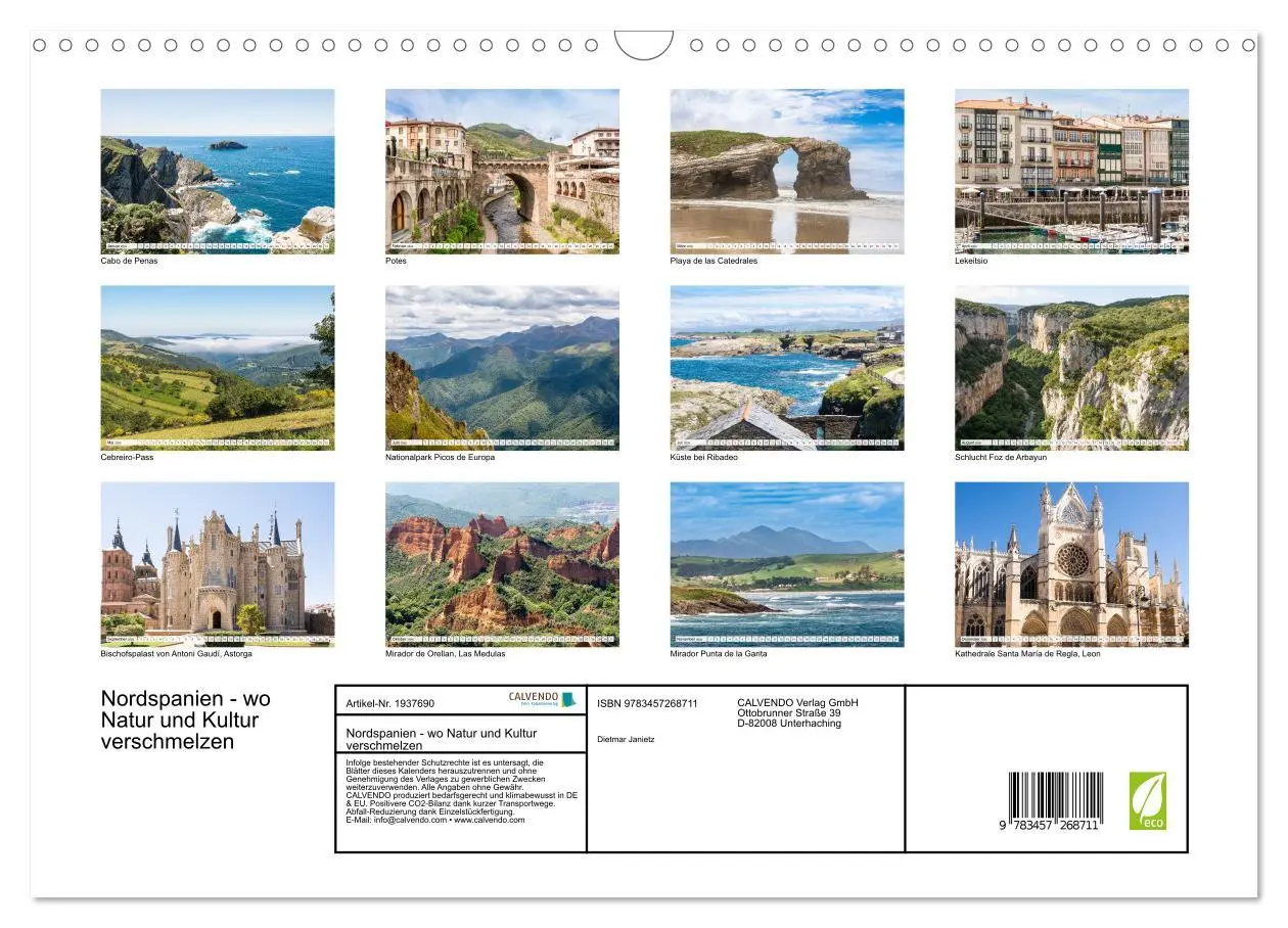 Bild: 9783457268711 | Nordspanien - wo Natur und Kultur verschmelzen (Wandkalender 2026...
