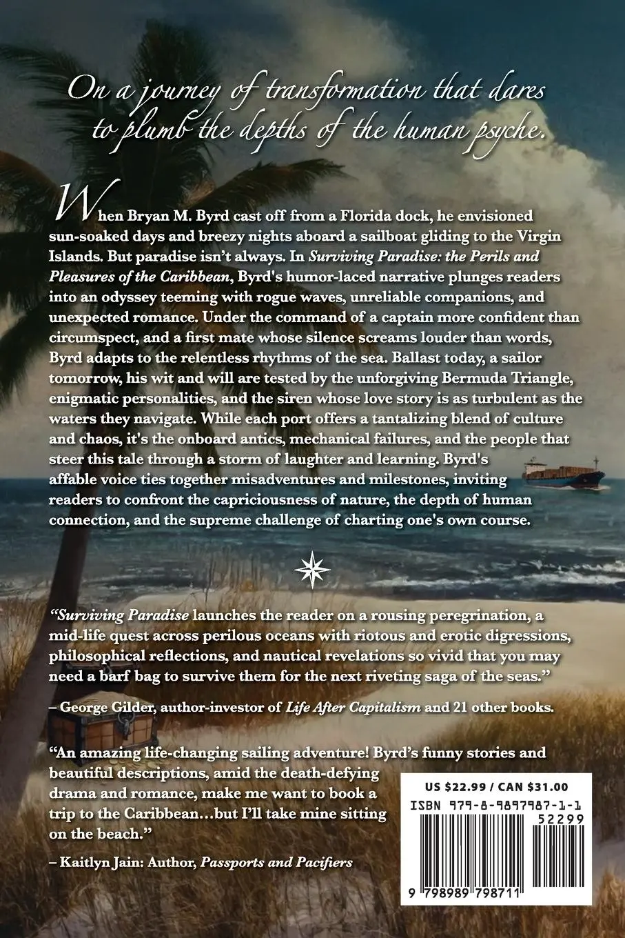 Rückseite: 9798989798711 | Surviving Paradise | the Perils and Pleasures of the Caribbean | Byrd
