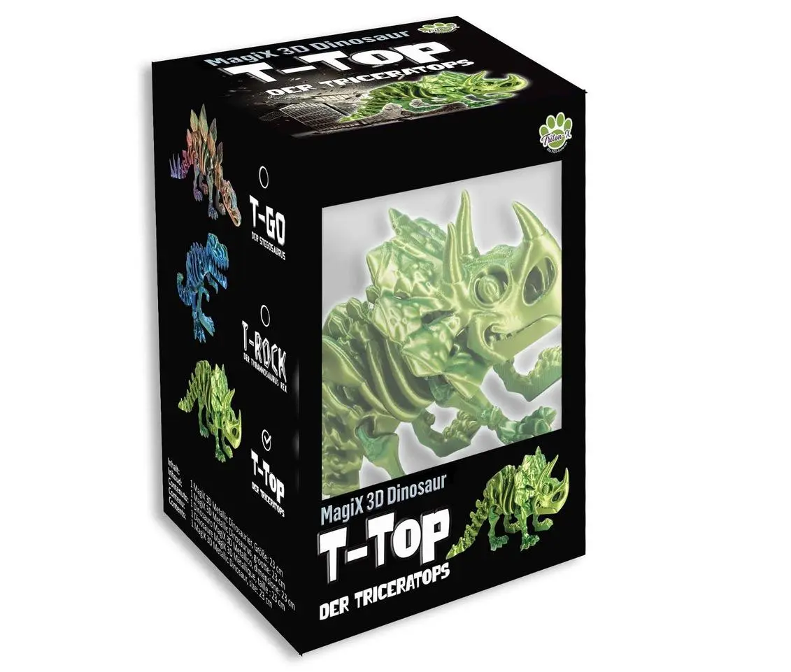 Cover: 4260478818811 | T-Top der Triceratops, 3D Metallic Dino 23cm | Deutsch | 2025