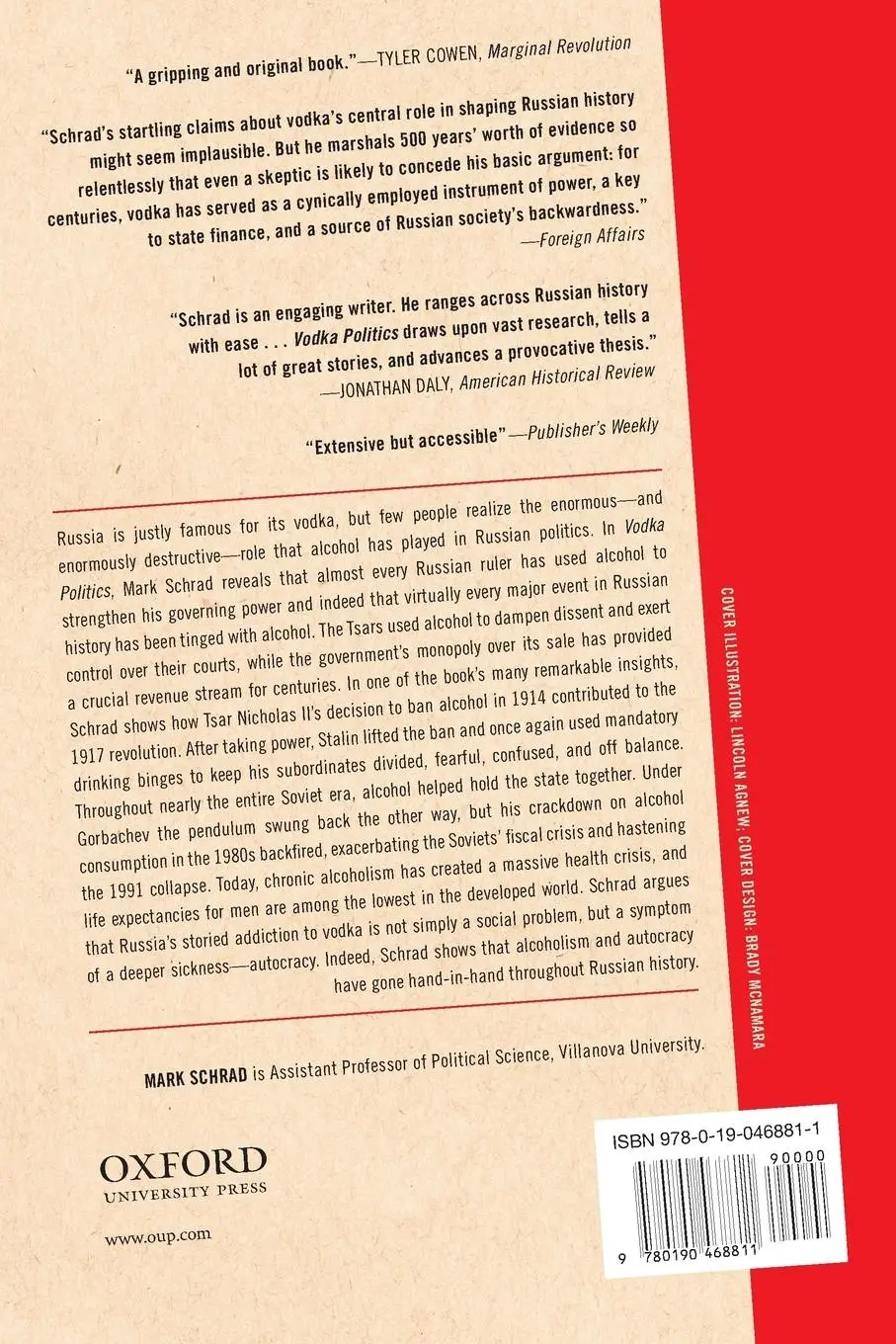 Rückseite: 9780190468811 | Vodka Politics | Mark Lawrence Schrad | Taschenbuch | Englisch | 2016
