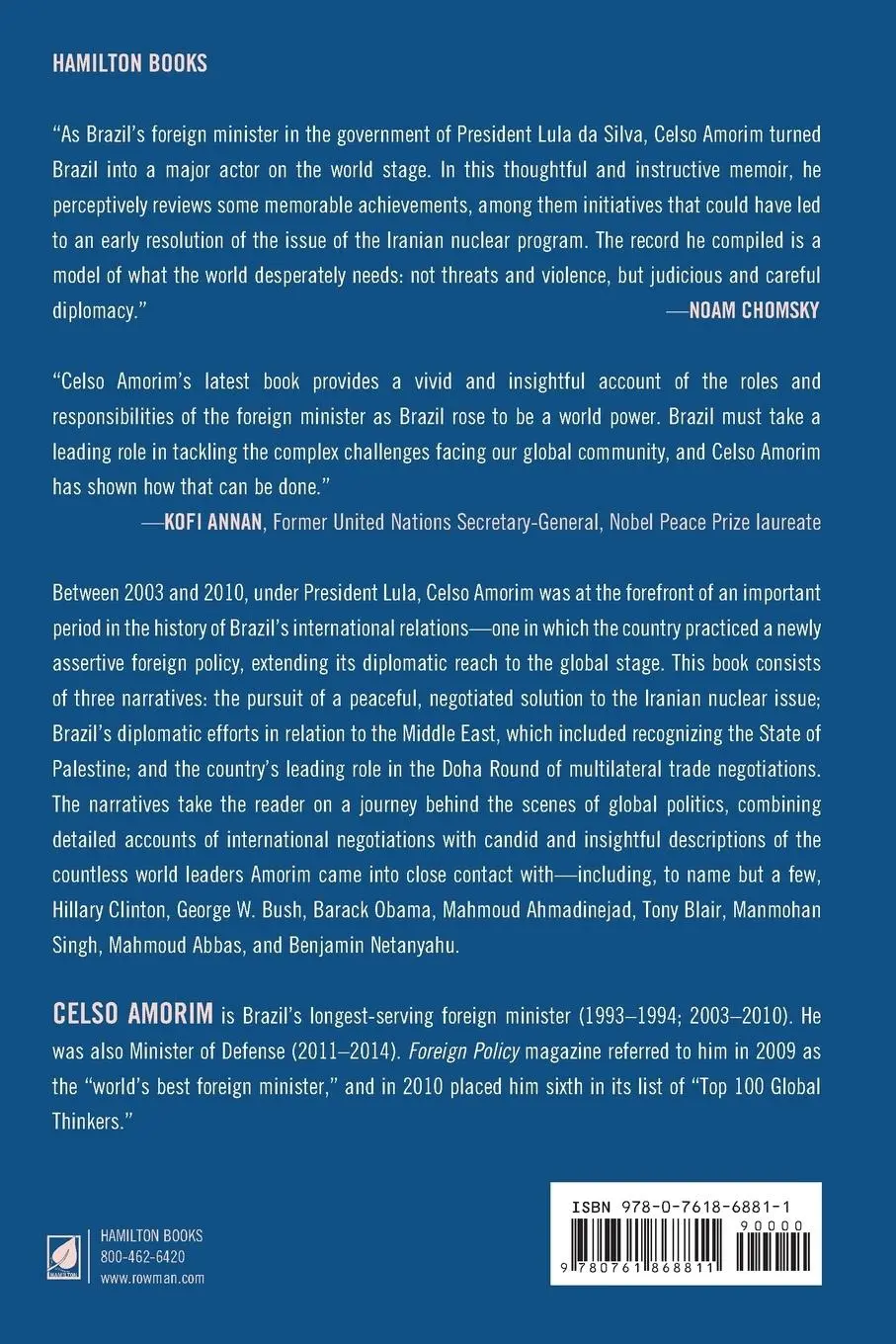 Rückseite: 9780761868811 | Acting Globally | Memoirs of Brazil's Assertive Foreign Policy | Buch
