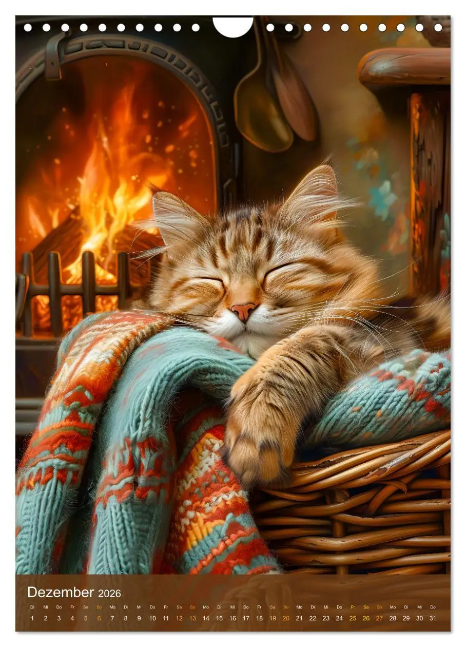 Bild: 9783516278811 | Kuschelkatzen - Fellnasen im Schlummerland (Wandkalender 2026 DIN...
