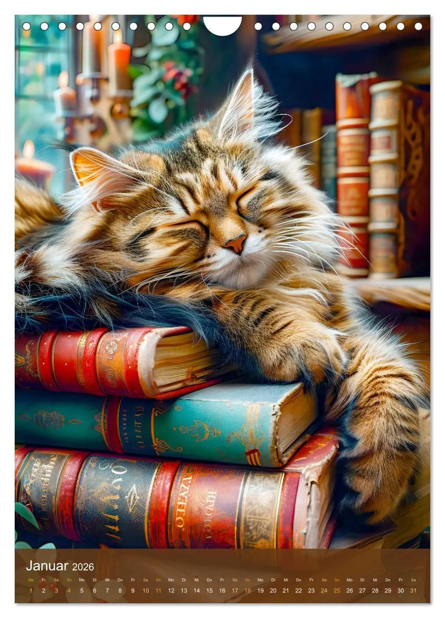 Bild: 9783516278811 | Kuschelkatzen - Fellnasen im Schlummerland (Wandkalender 2026 DIN...