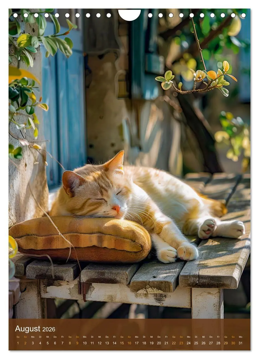 Bild: 9783516278811 | Kuschelkatzen - Fellnasen im Schlummerland (Wandkalender 2026 DIN...