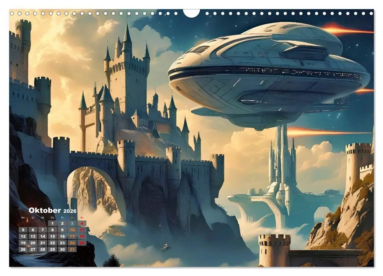 Bild: 9783516658811 | Fantasie und Science Fiction (Wandkalender 2026 DIN A3 quer),...