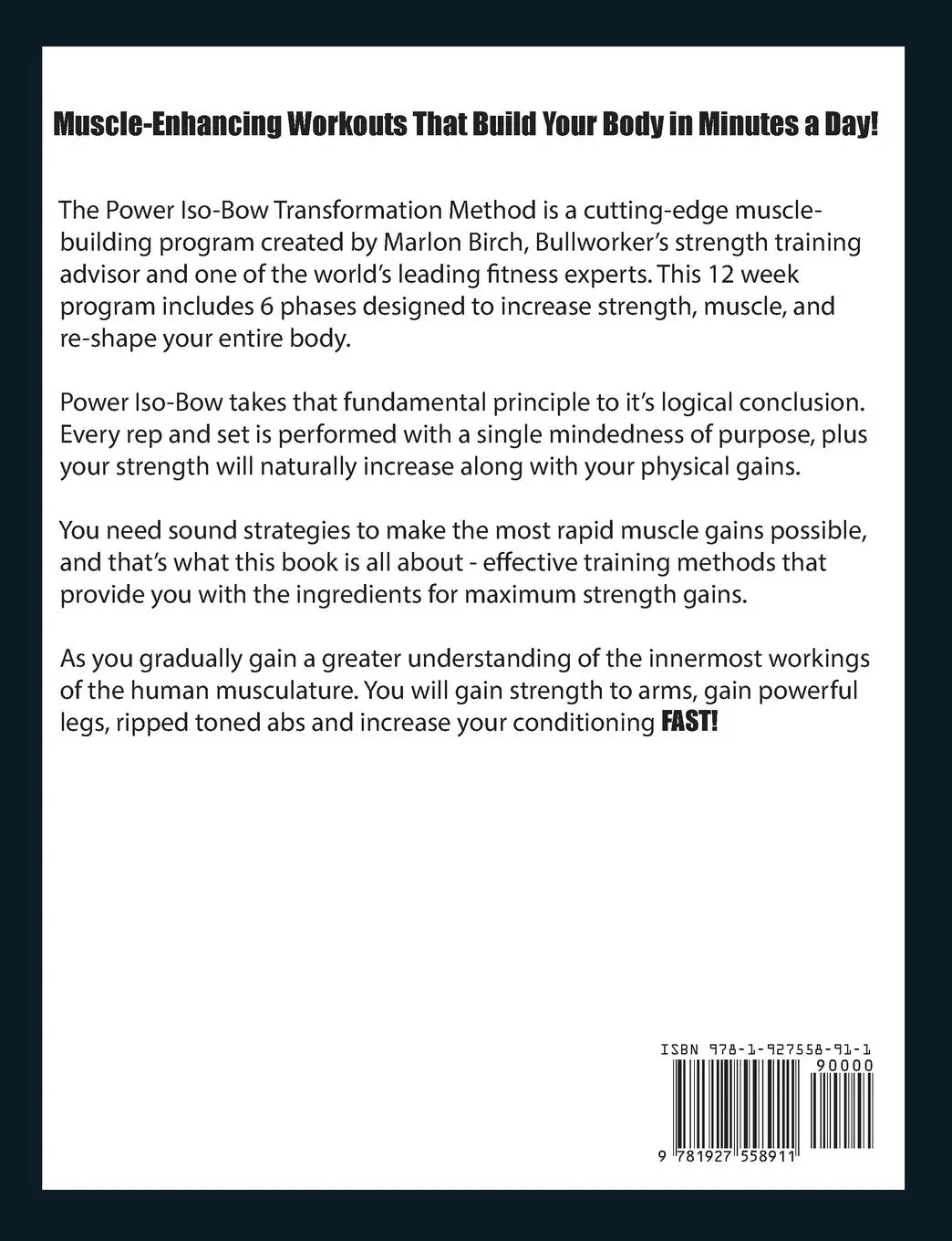 Rückseite: 9781927558911 | Power Iso-Bow Transformation Method | Marlon Birch | Taschenbuch