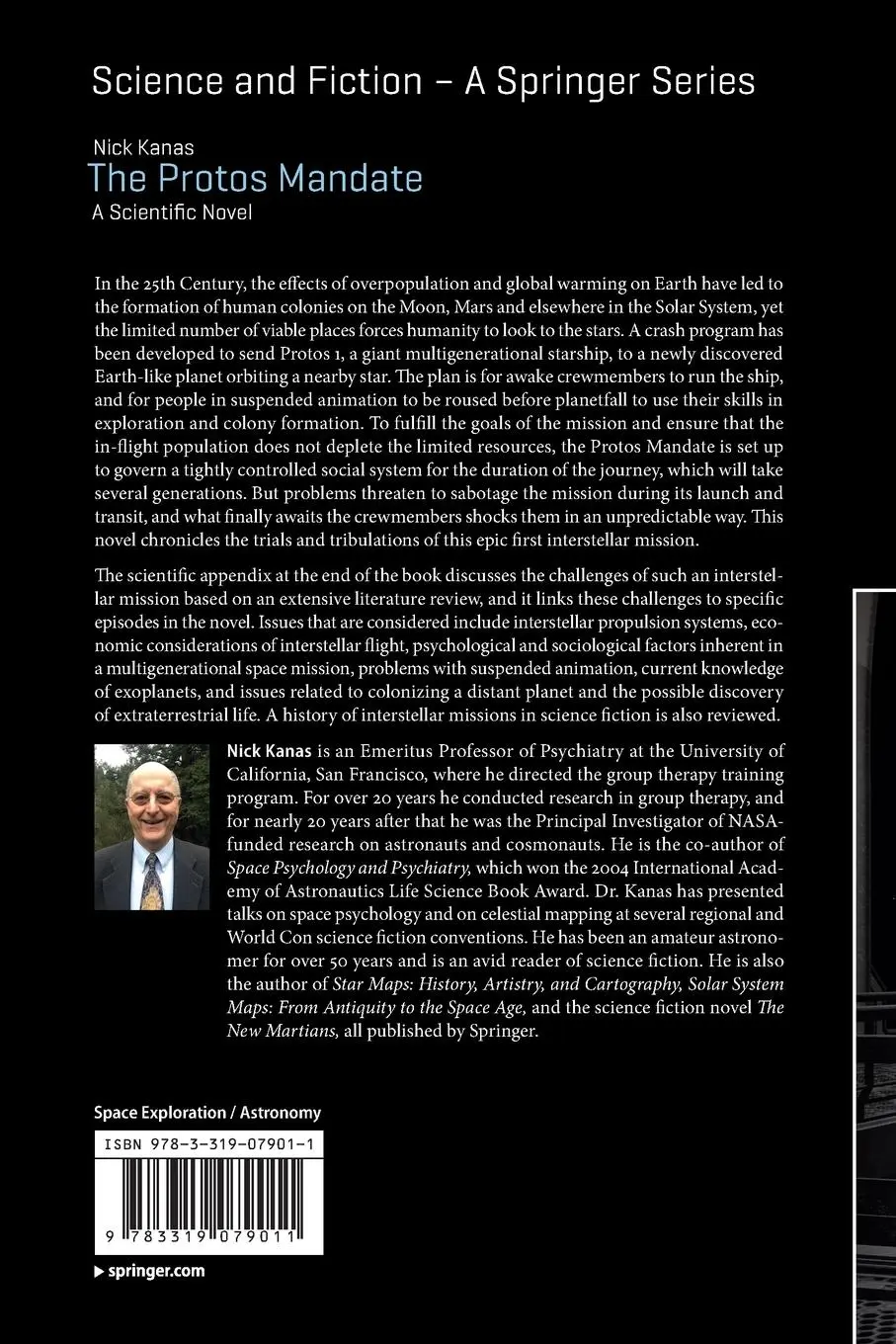 Rückseite: 9783319079011 | The Protos Mandate | A Scientific Novel | Nick Kanas | Taschenbuch