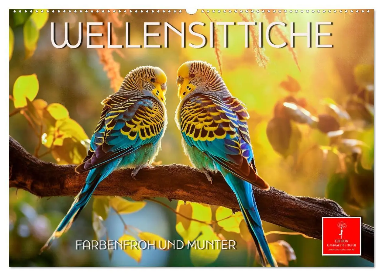 Cover: 9783457519011 | Wellensittiche farbenfroh und munter (Wandkalender 2026 DIN A2...