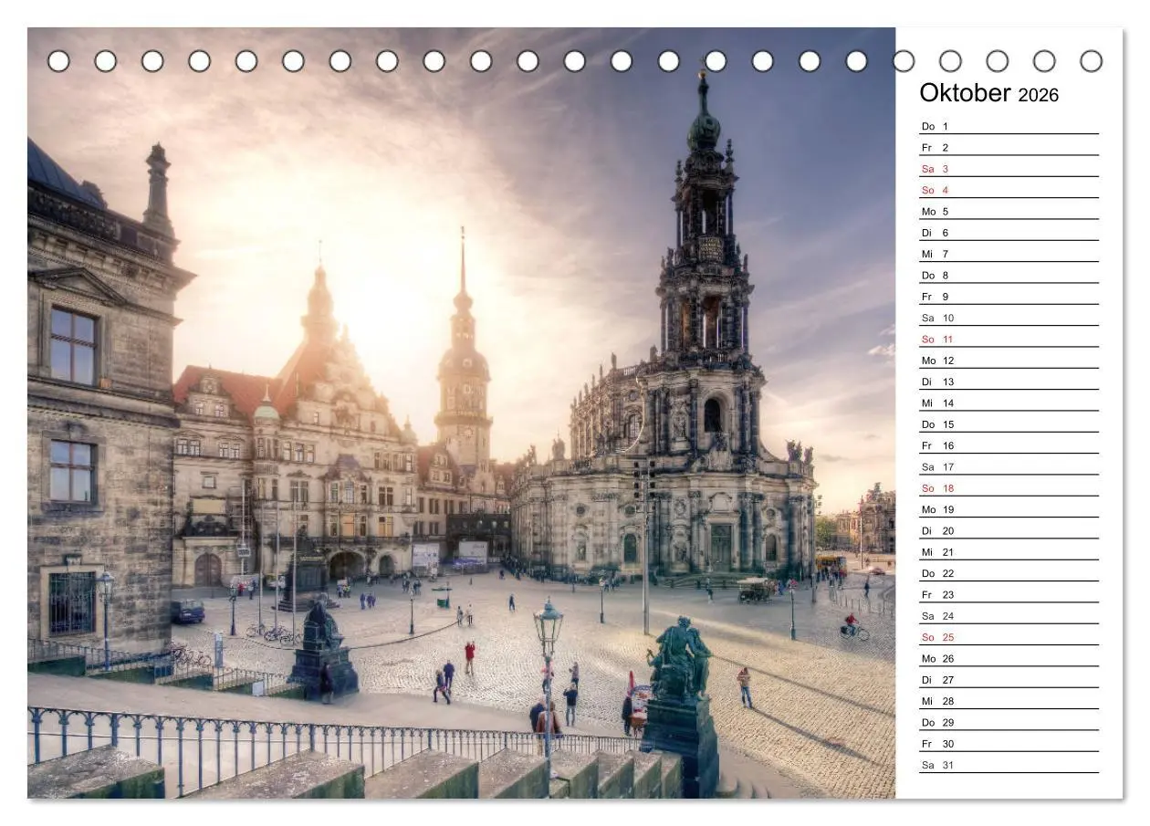 Bild: 9783457689011 | Barockstadt Dresden (Tischkalender 2026 DIN A5 quer), CALVENDO...