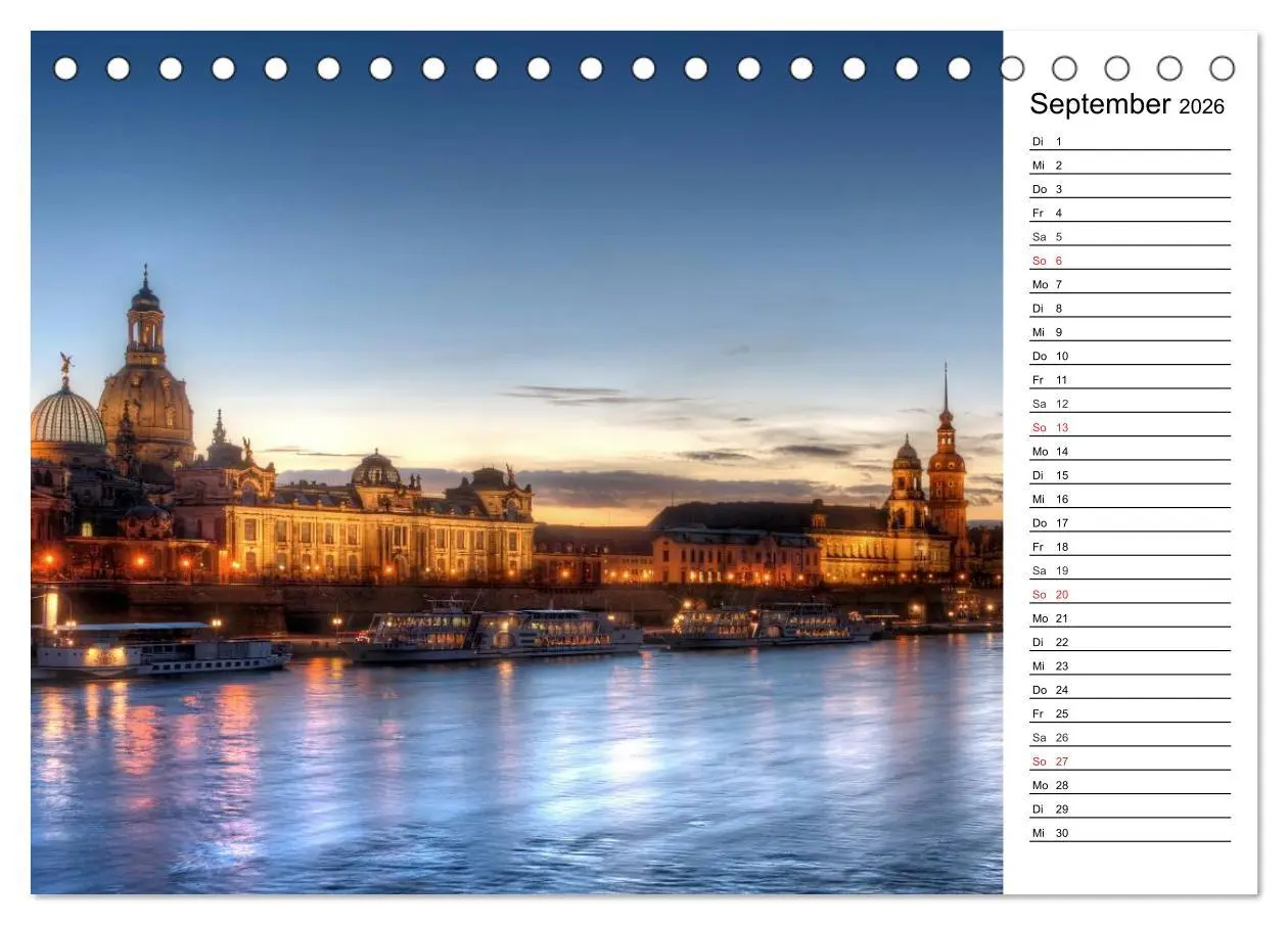 Bild: 9783457689011 | Barockstadt Dresden (Tischkalender 2026 DIN A5 quer), CALVENDO...