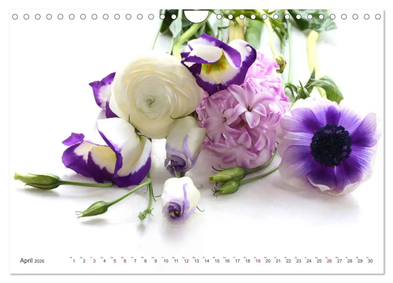 Bild: 9783457829011 | Blumenlust (Wandkalender 2026 DIN A4 quer), CALVENDO Monatskalender