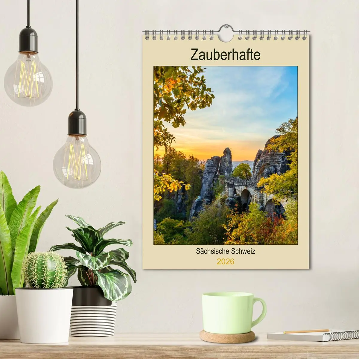 Bild: 9783516399011 | Zauberhafte Sächsische Schweiz (Wandkalender 2026 DIN A4 hoch),...