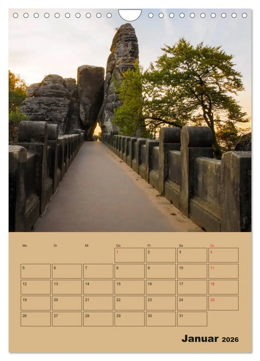 Bild: 9783516399011 | Zauberhafte Sächsische Schweiz (Wandkalender 2026 DIN A4 hoch),...