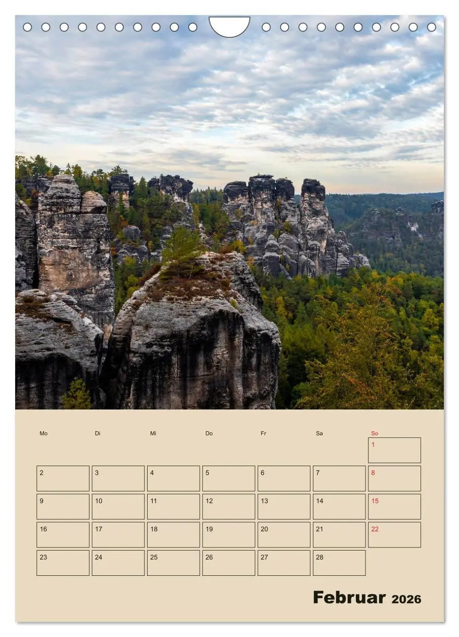 Bild: 9783516399011 | Zauberhafte Sächsische Schweiz (Wandkalender 2026 DIN A4 hoch),...