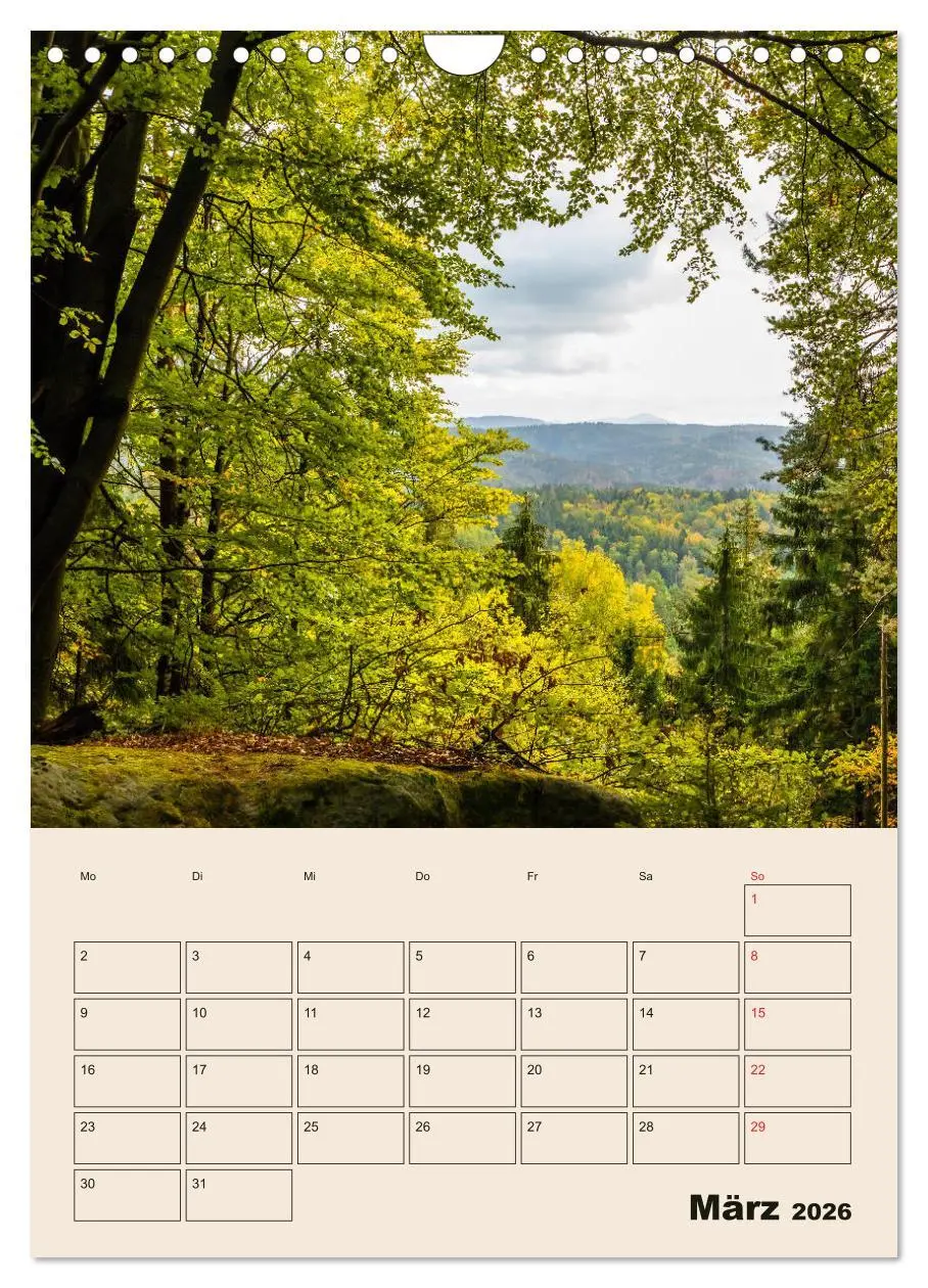 Bild: 9783516399011 | Zauberhafte Sächsische Schweiz (Wandkalender 2026 DIN A4 hoch),...