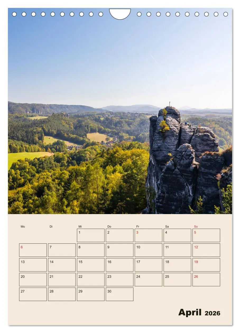 Bild: 9783516399011 | Zauberhafte Sächsische Schweiz (Wandkalender 2026 DIN A4 hoch),...