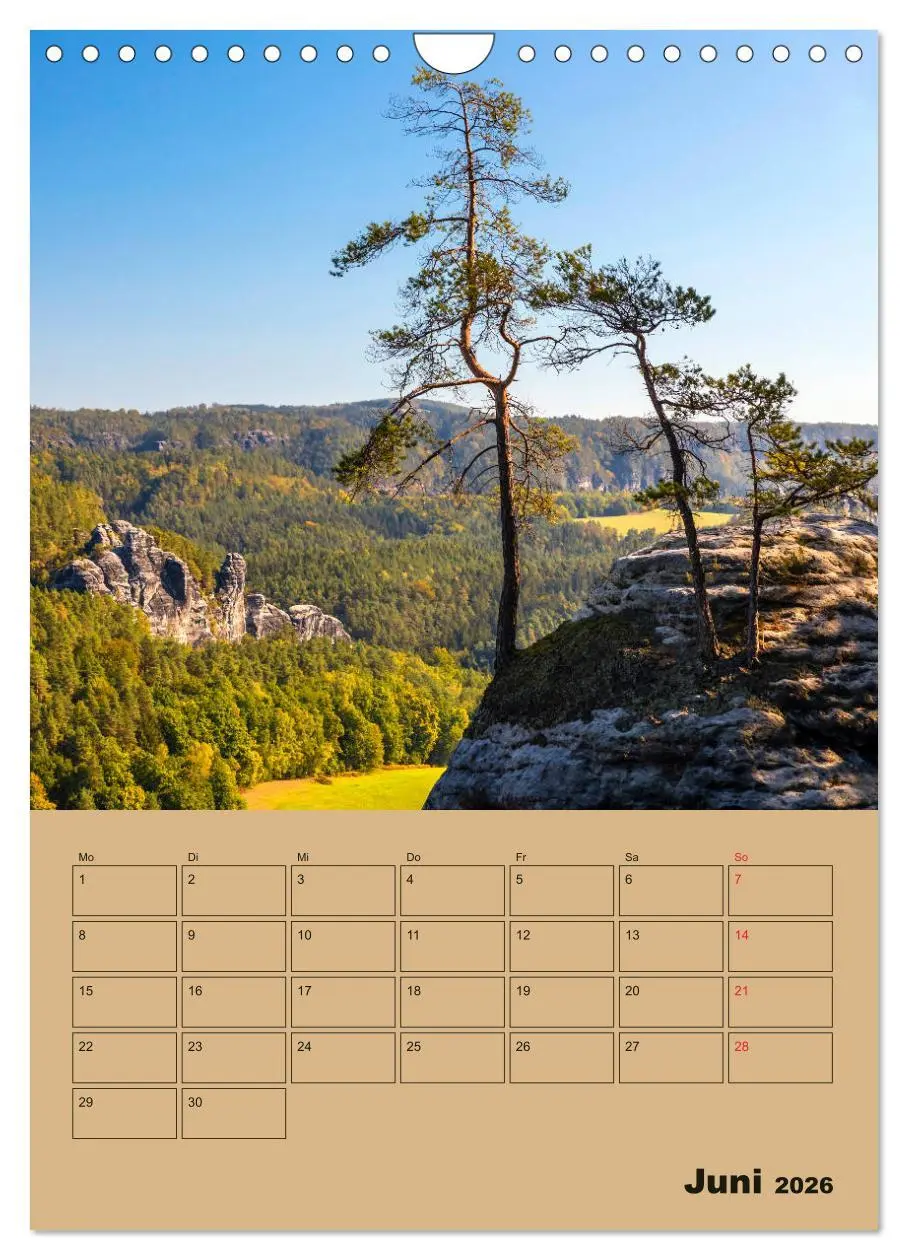 Bild: 9783516399011 | Zauberhafte Sächsische Schweiz (Wandkalender 2026 DIN A4 hoch),...