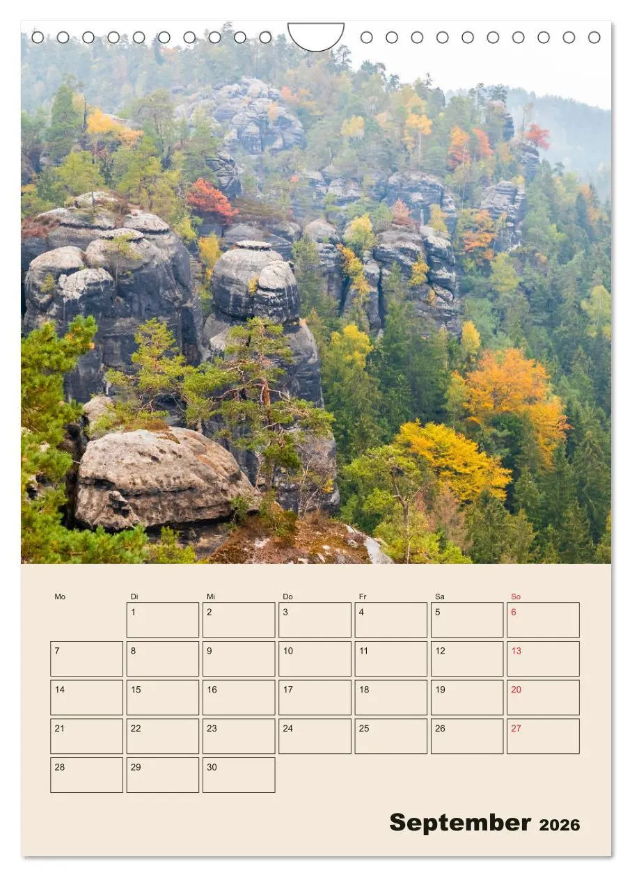 Bild: 9783516399011 | Zauberhafte Sächsische Schweiz (Wandkalender 2026 DIN A4 hoch),...