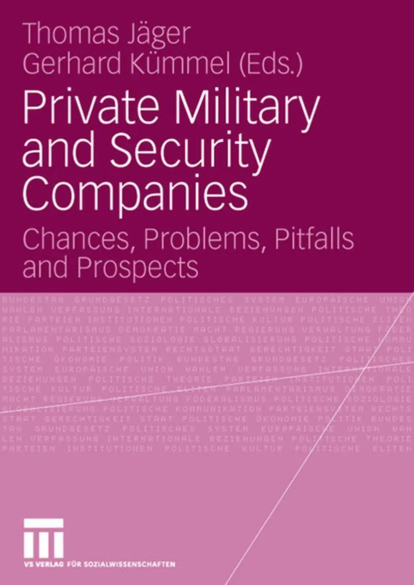 Cover: 9783531149011 | Private Military and Security Companies | Gerhard Kümmel (u. a.)