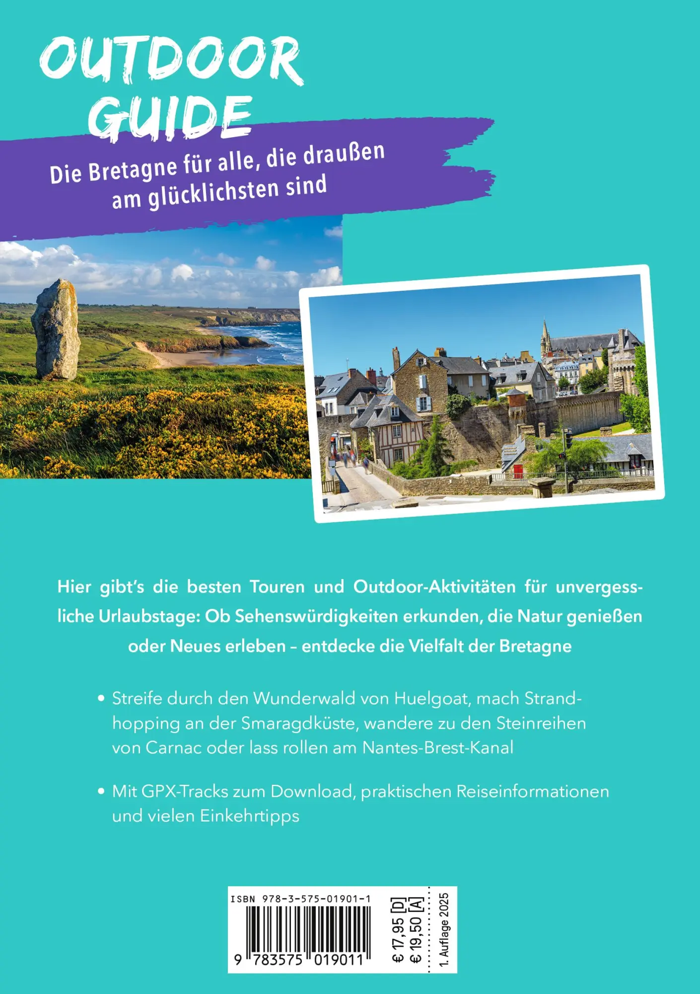 Rückseite: 9783575019011 | MARCO POLO OUTDOOR GUIDE Reiseführer Bretagne | Leon Ginzel | Buch