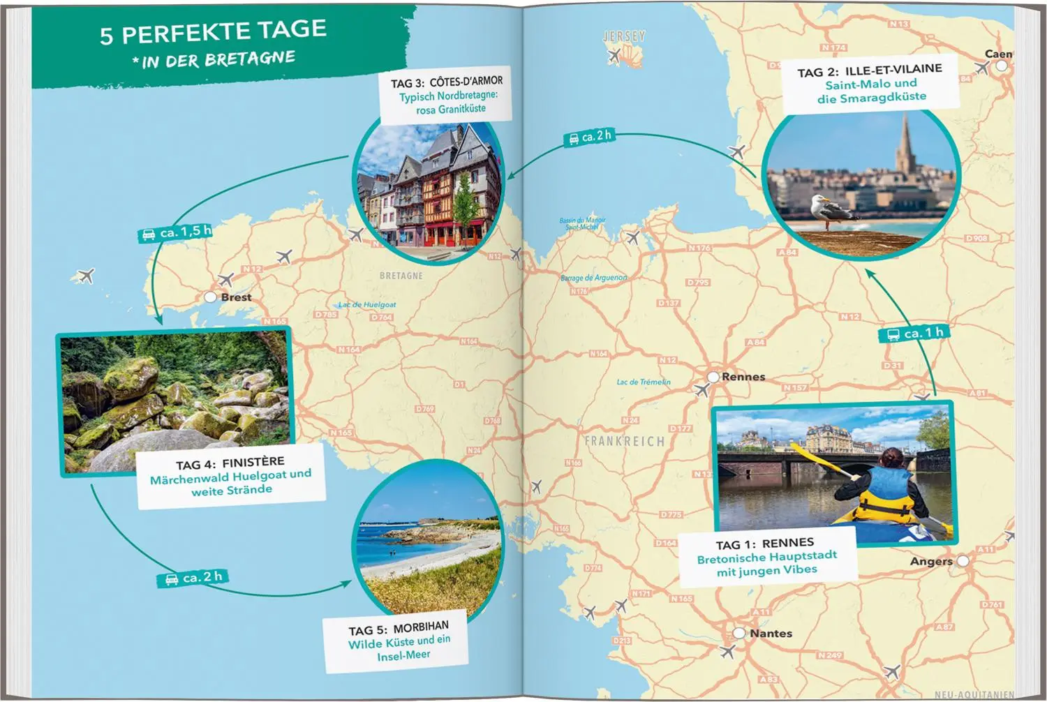 Bild: 9783575019011 | MARCO POLO OUTDOOR GUIDE Reiseführer Bretagne | Leon Ginzel | Buch