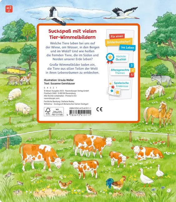 Bild: 9783473419111 | Mein großes Sachen suchen: Alle Tiere der Welt | Susanne Gernhäuser