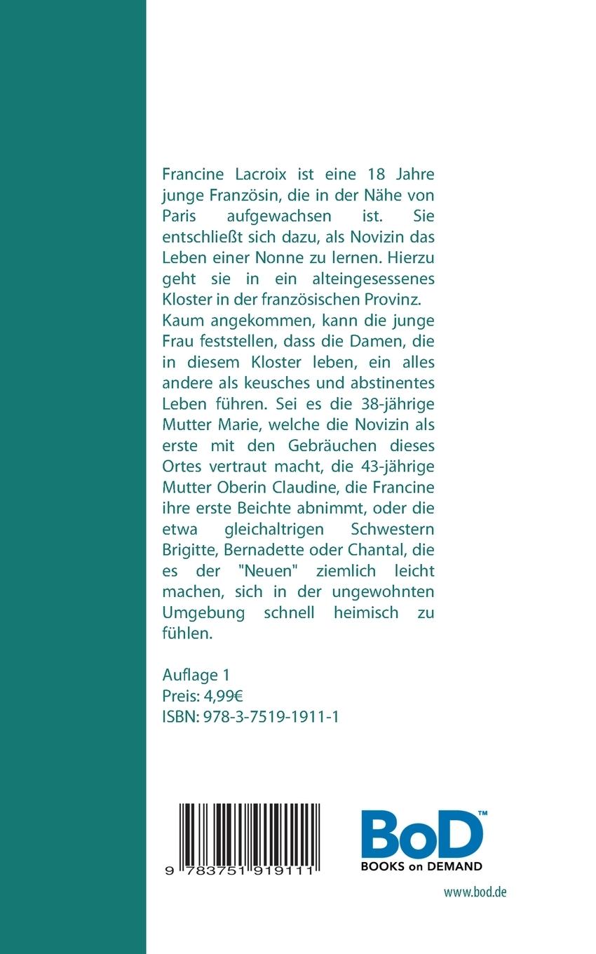 Rückseite: 9783751919111 | Francine - Die lüsternen Erlebnisse einer Novizin | Josephine Dupont