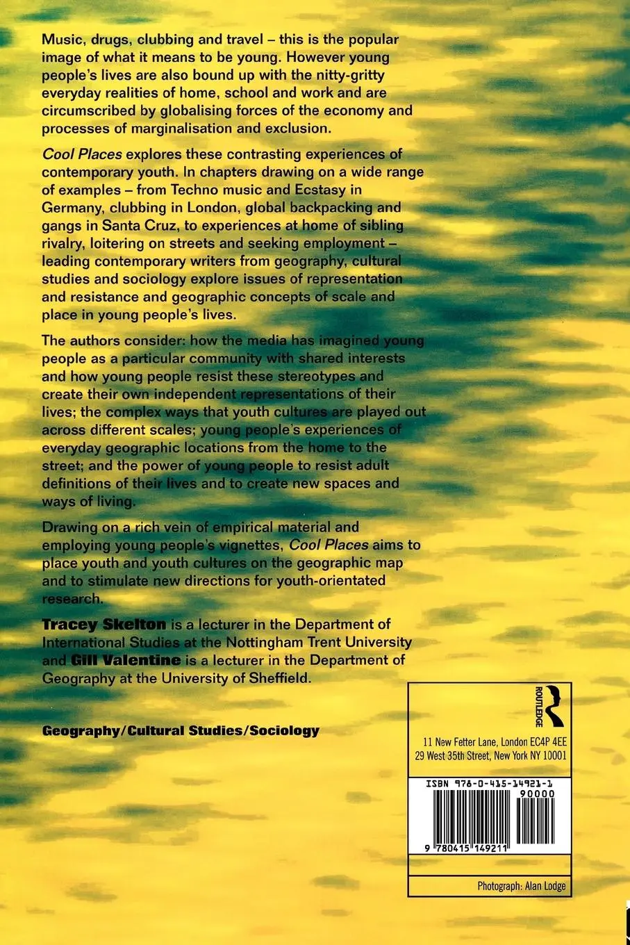 Rückseite: 9780415149211 | Cool Places | Geographies of Youth Cultures | Tracey Skelton (u. a.)