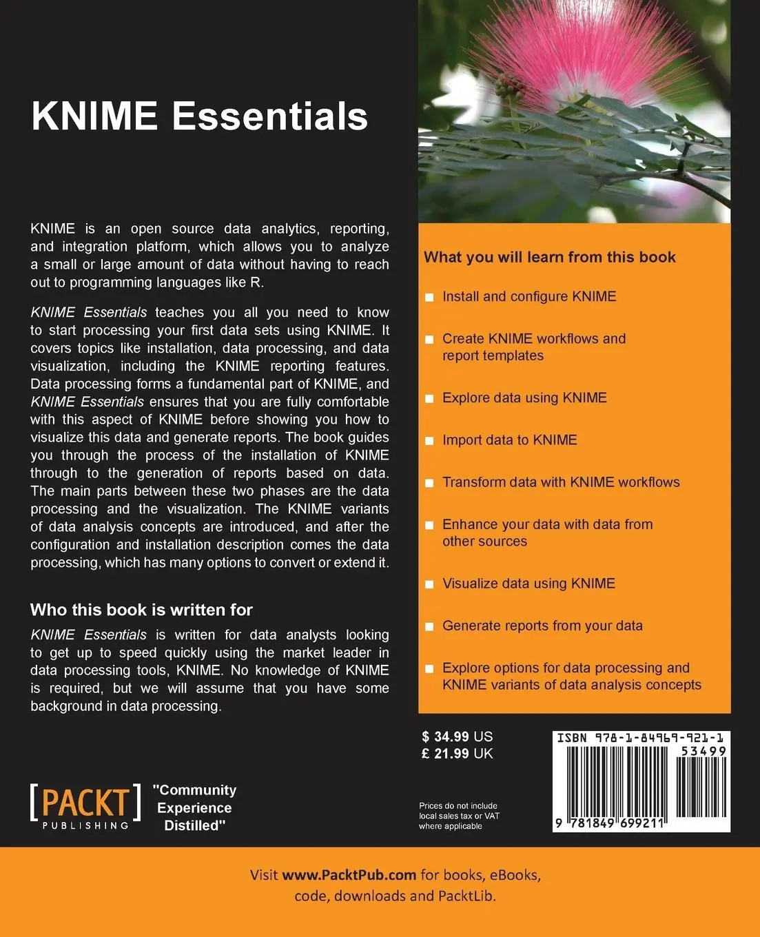 Rückseite: 9781849699211 | KNIME Essentials | Gabor Bakos | Taschenbuch | Englisch | 2013