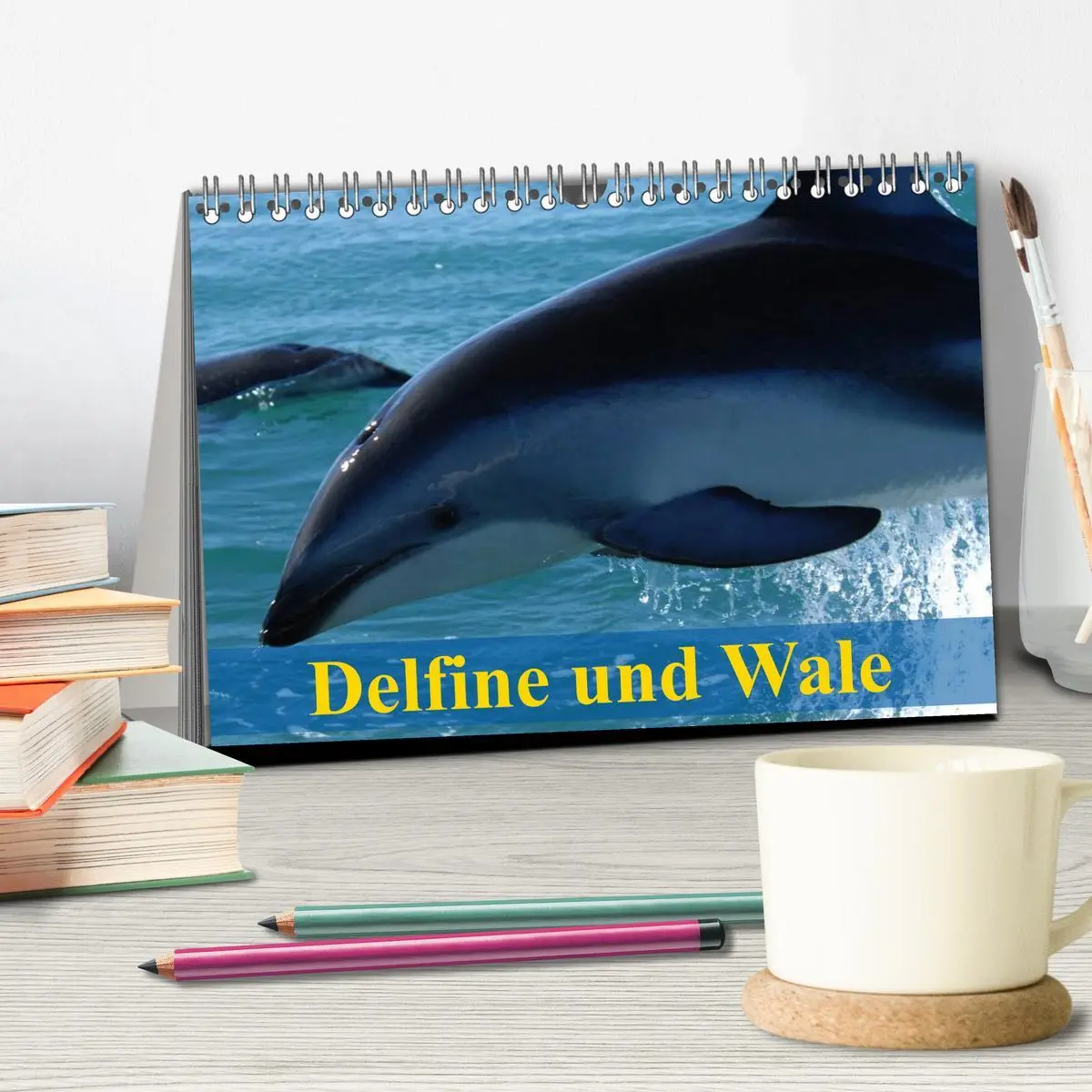 Bild: 9783516139211 | Delfine und Wale (Tischkalender 2026 DIN A5 quer), CALVENDO...
