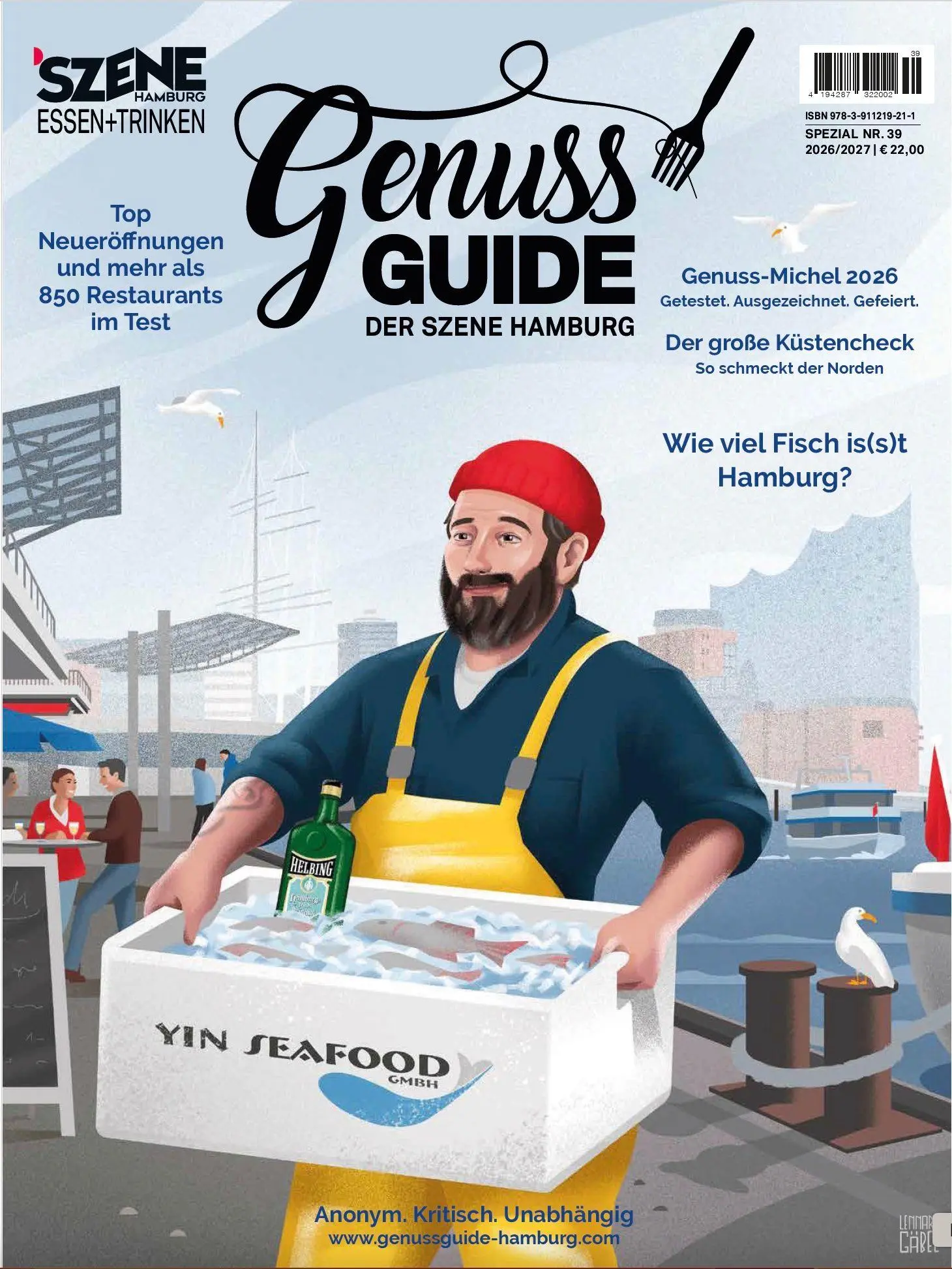 Cover: 9783911219211 | SZENE HAMBURG ESSEN + TRINKEN 39/2026 | GmbH | Taschenbuch | Deutsch