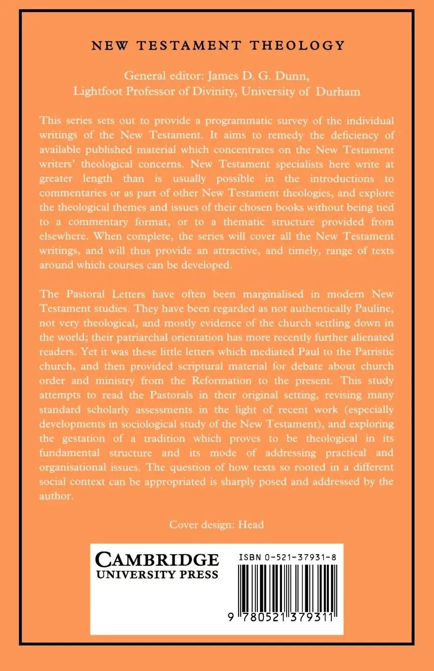 Rückseite: 9780521379311 | The Theology of the Pastoral Letters | Frances Young | Taschenbuch