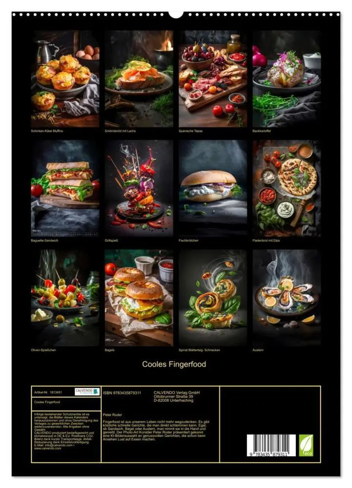 Bild: 9783435879311 | Cooles Fingerfood (hochwertiger Premium Wandkalender 2025 DIN A2...