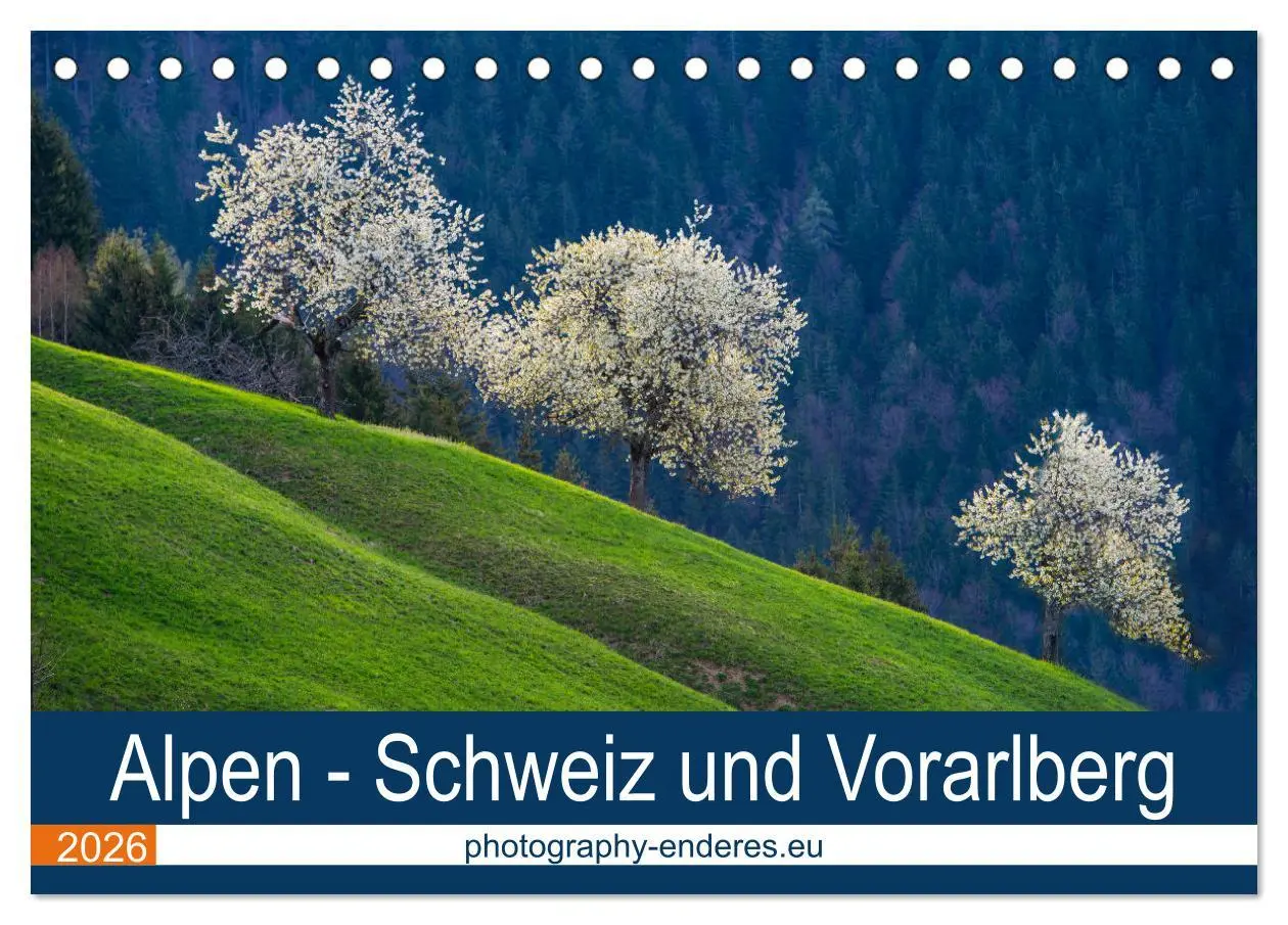Cover: 9783457659311 | Alpen - Schweiz und Vorarlberg (Tischkalender 2026 DIN A5 quer),...