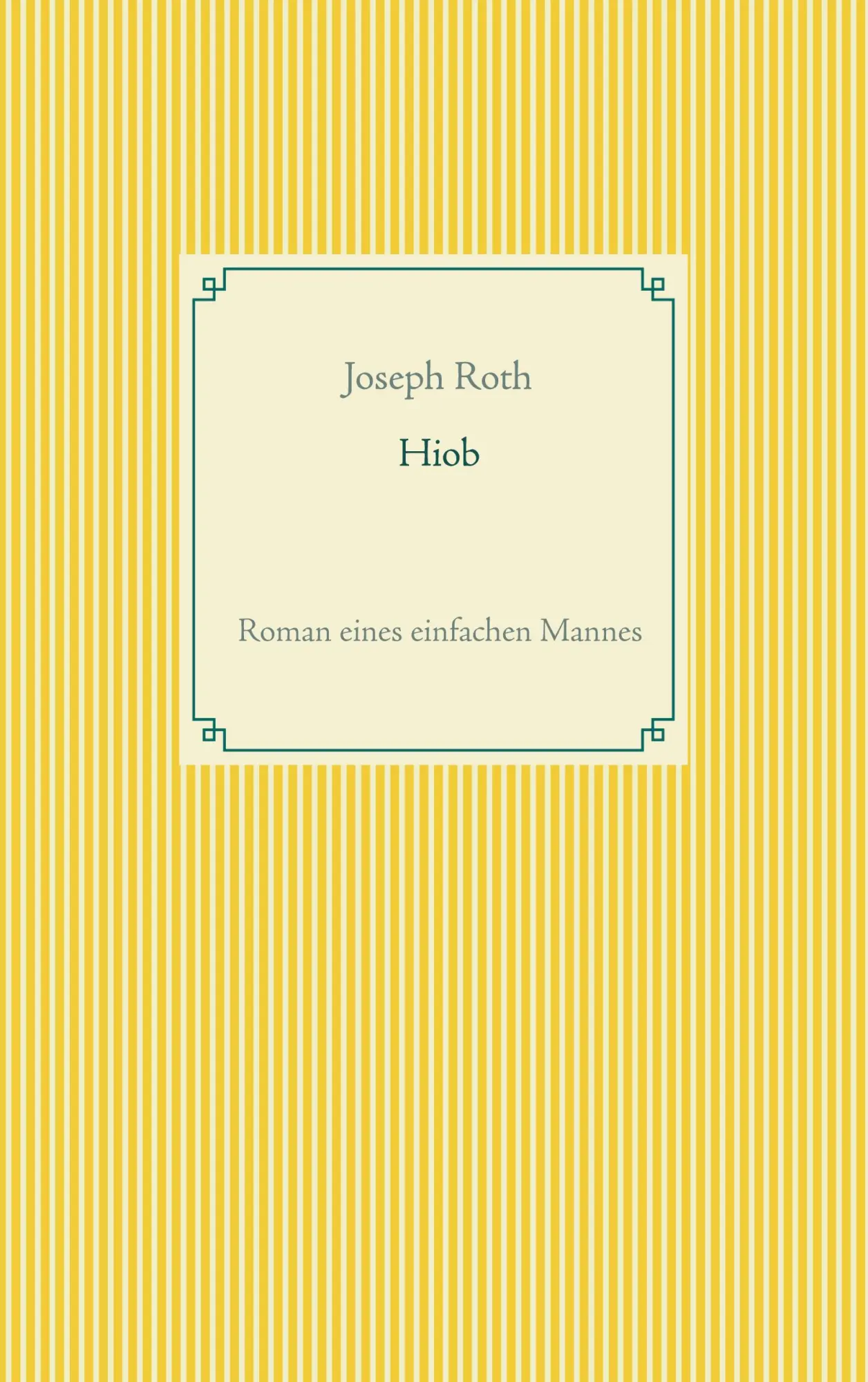 Cover: 9783751999311 | Hiob | Roman eines einfachen Mannes | Joseph Roth | Taschenbuch | 2020