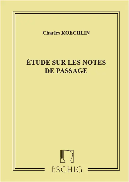 Cover: 9790045009311 | Etude Sur Les Notes De Passage | Charles Koechlin | Buch | Max Eschig