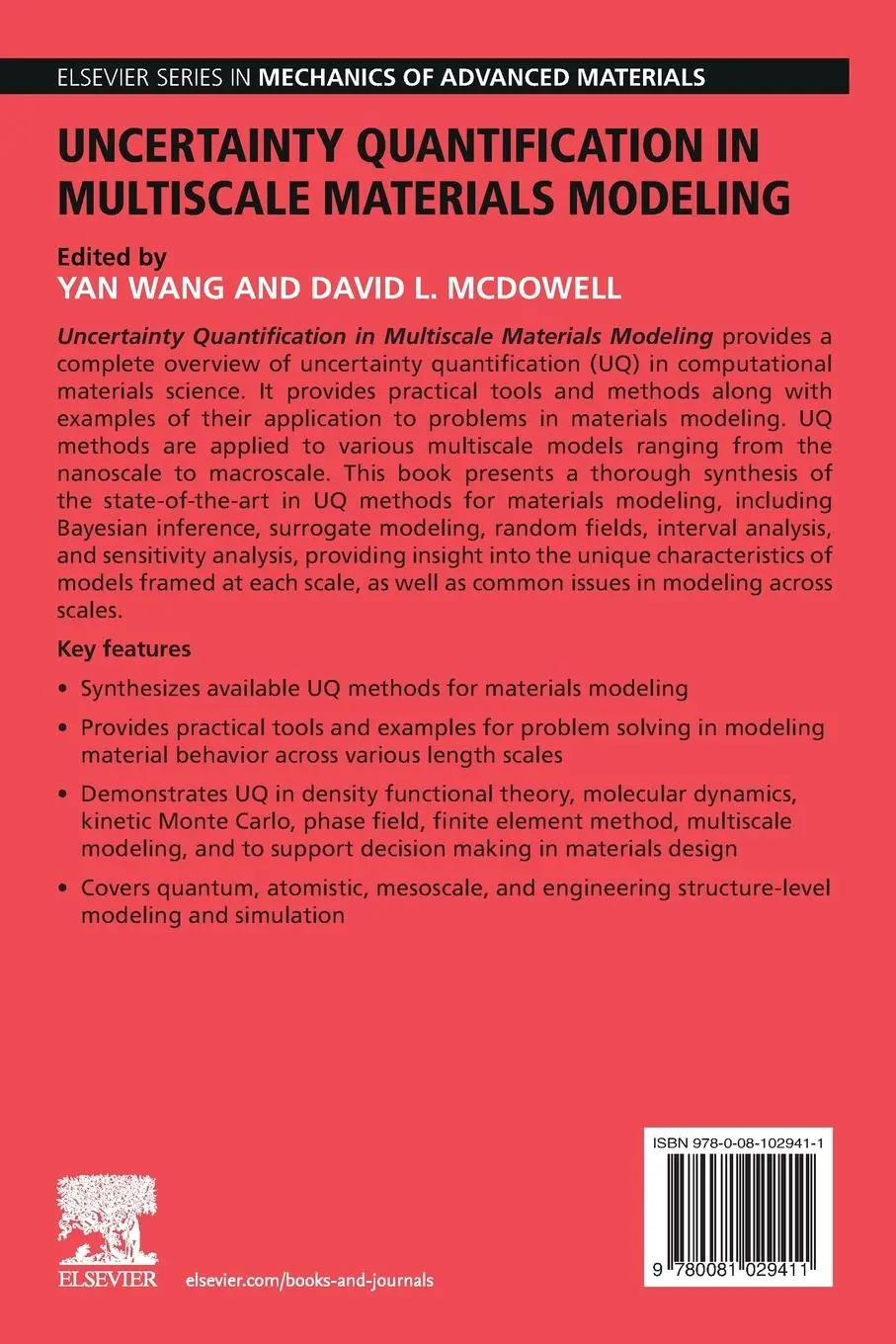 Rückseite: 9780081029411 | Uncertainty Quantification in Multiscale Materials Modeling | Buch