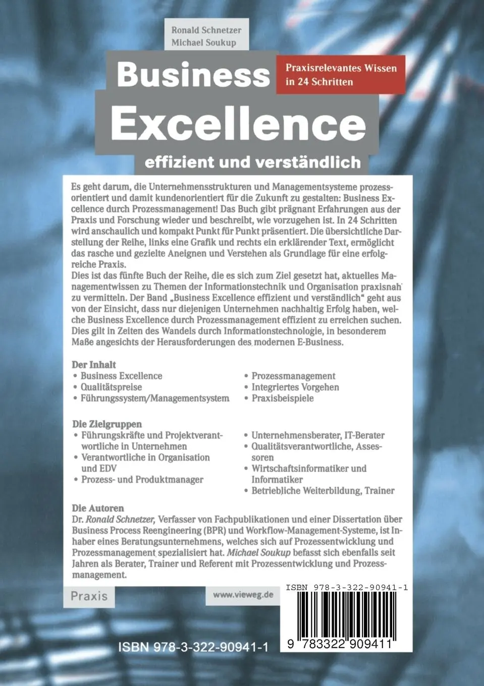 Rückseite: 9783322909411 | Business Excellence effizient und verständlich | Soukup (u. a.) | Buch
