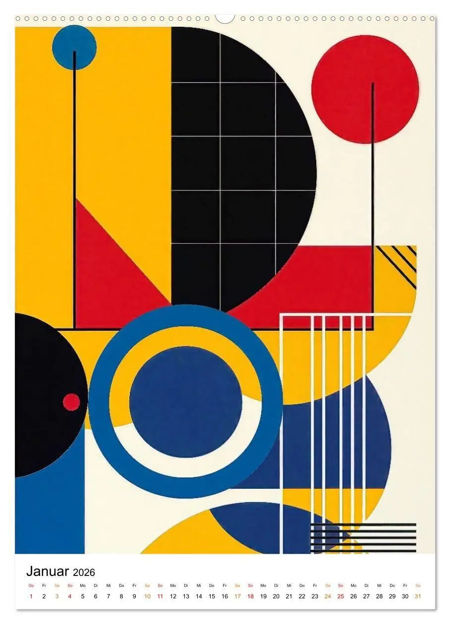 Bild: 9783516739411 | Bauhaus Re:Vision (Wandkalender 2026 DIN A2 hoch), CALVENDO...