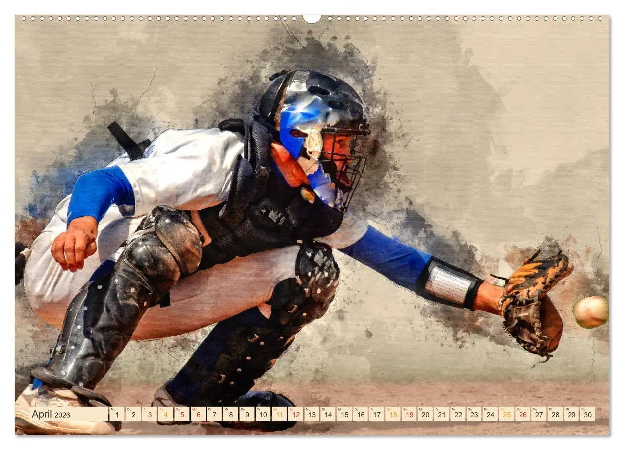 Bild: 9783457879511 | Ich liebe Baseball (Wandkalender 2026 DIN A2 quer), CALVENDO...