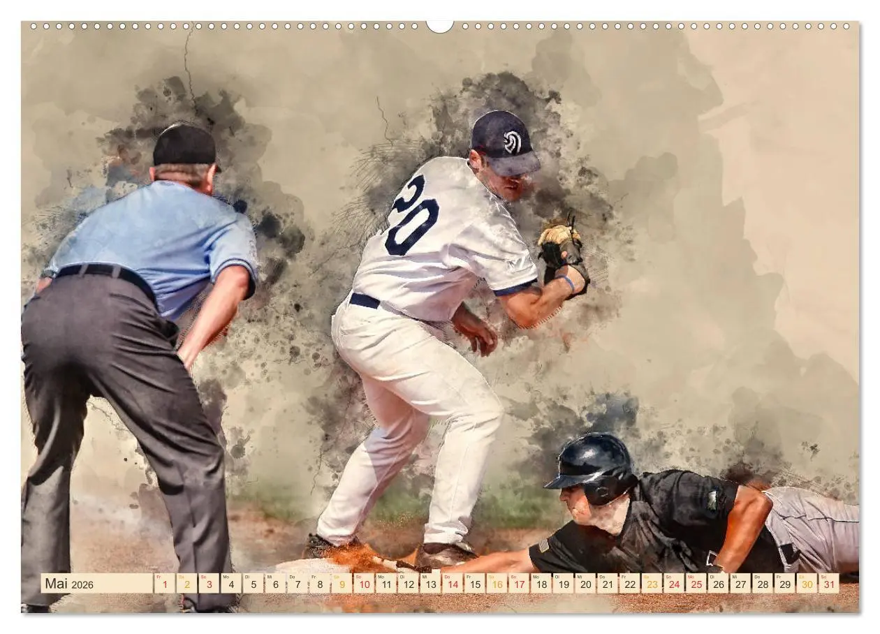 Bild: 9783457879511 | Ich liebe Baseball (Wandkalender 2026 DIN A2 quer), CALVENDO...