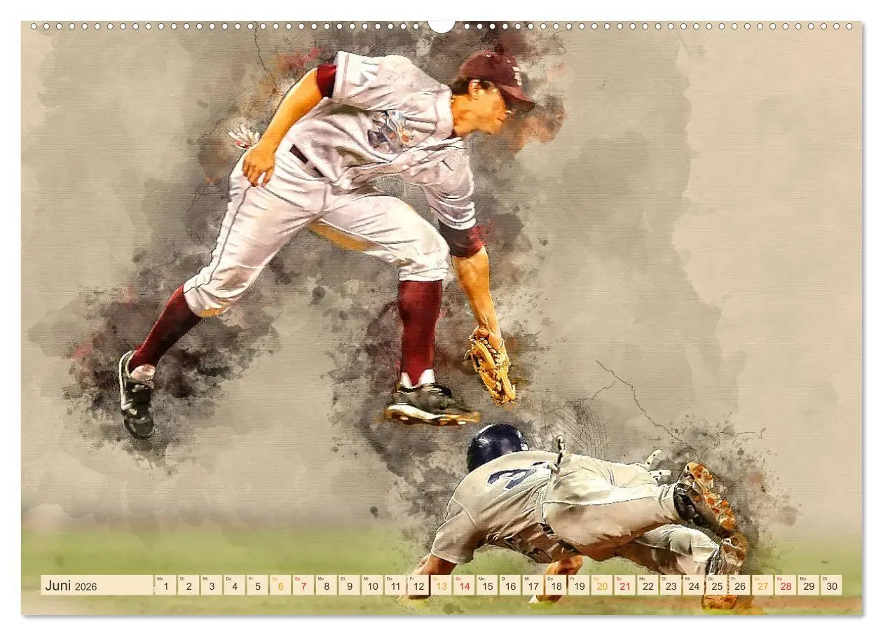 Bild: 9783457879511 | Ich liebe Baseball (Wandkalender 2026 DIN A2 quer), CALVENDO...