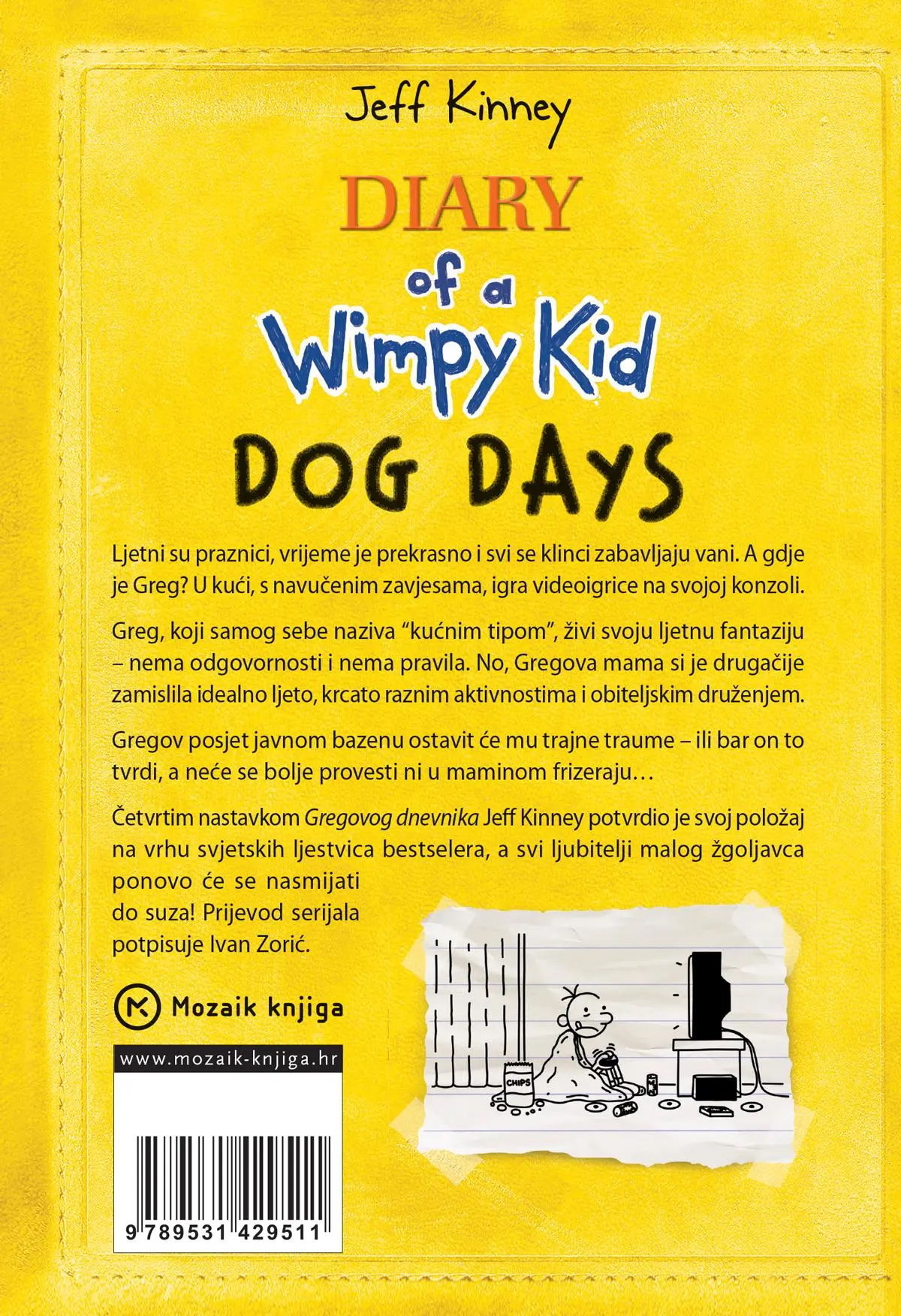 Bild: 9789531429511 | Gregov Dnevnik 04: Ljetna Zega | Jeff Kinney | Buch | ? | 2023